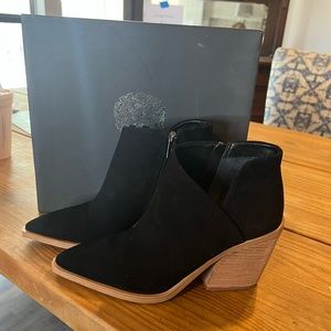 Black Suede Vince Camuto Booties